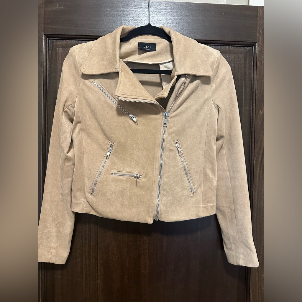 Vici Collection Tan Jacket Size Small